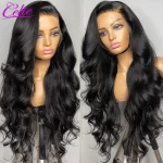 Celie Hair Glueless Lace Front Human Hair Wigs For Women Transparent HD Lace Frontal Wig 5x5 Body Wave Glueless Wig Human Hair 3