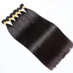 Bone Straight Human Hair Bundles With 13x4 HD Lace Frontal With Extensions Brazilian Weavings 3 Bundles With Closure for Women 3