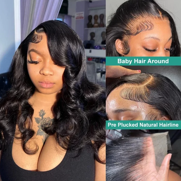 250% Transparent Short Bob Body Wave 13x4 13x6 Lace Front Human Hair Wigs Lace Frontal Glueless Ready To Wear 5x5 Closure Wig 2