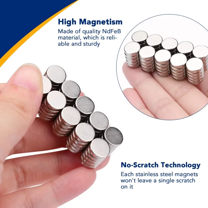 Super Strong Neodymium Disc Magnets Powerful Rare Earth Magnets for Fridge, DIY, Building, Scientific, Craft, and Office Magnets 2